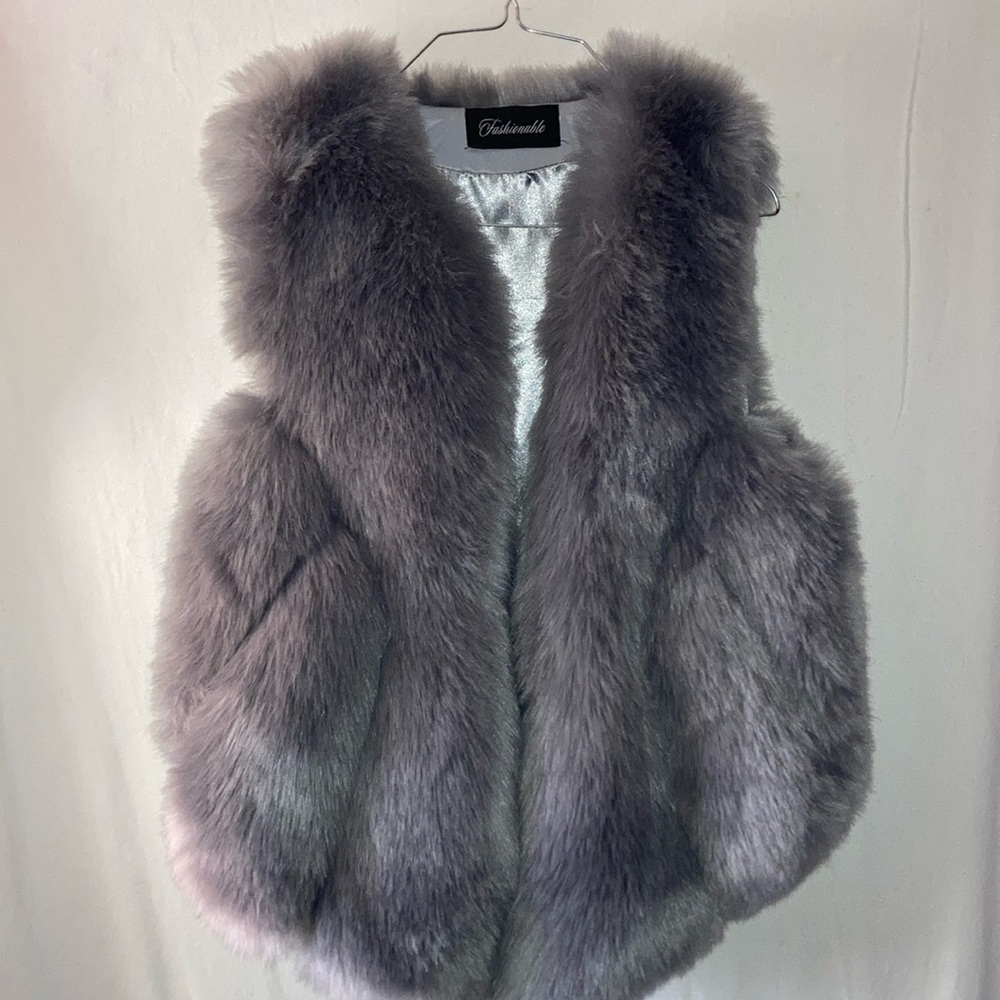 Fashionable Fuzzy Faux Fur Vest